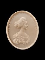 Doppelseitiges Medaillon mit den Porträts Prinz Friedrichs von Hessen-Kassel und seiner Schwester Sophie Charlotte