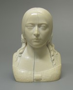Elfenbeinbüste, Portrait einer jungen Frau